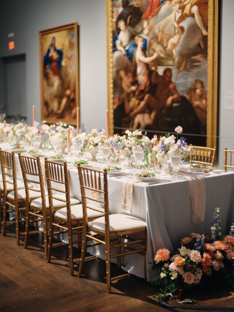 Stunning wedding at The Museum of Fine Arts Houston, designed by Water to Wine Events