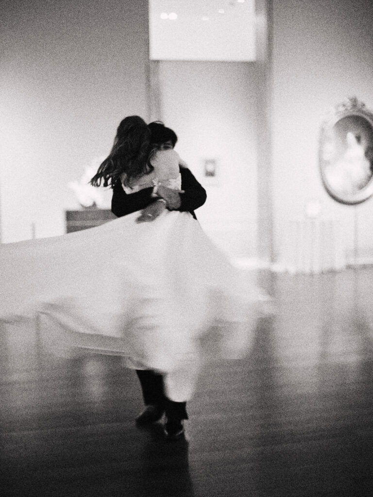 Blurry WEDDING DANCE SPIN AT mfah