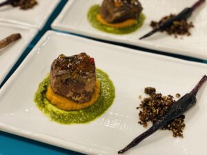 Beautiful plated meal from Houston wedding caterer, Heirloom catering and events