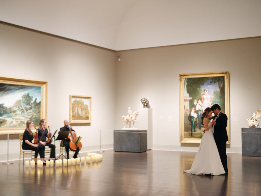 Private first dance at The Museum of Wine Arts Houston Wedding