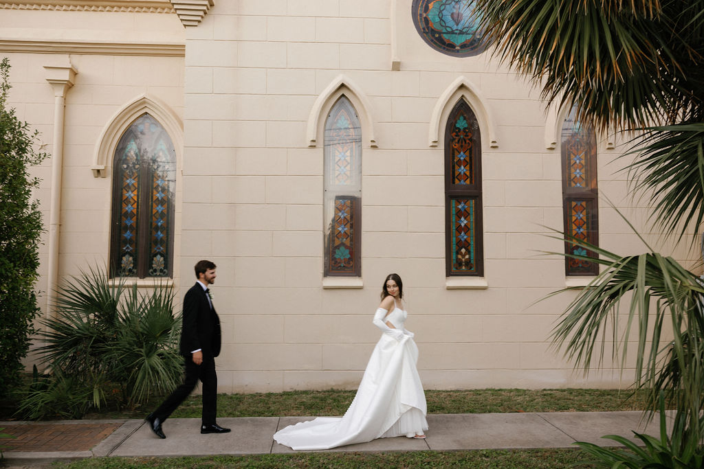 wedding at St Mary's in galveston