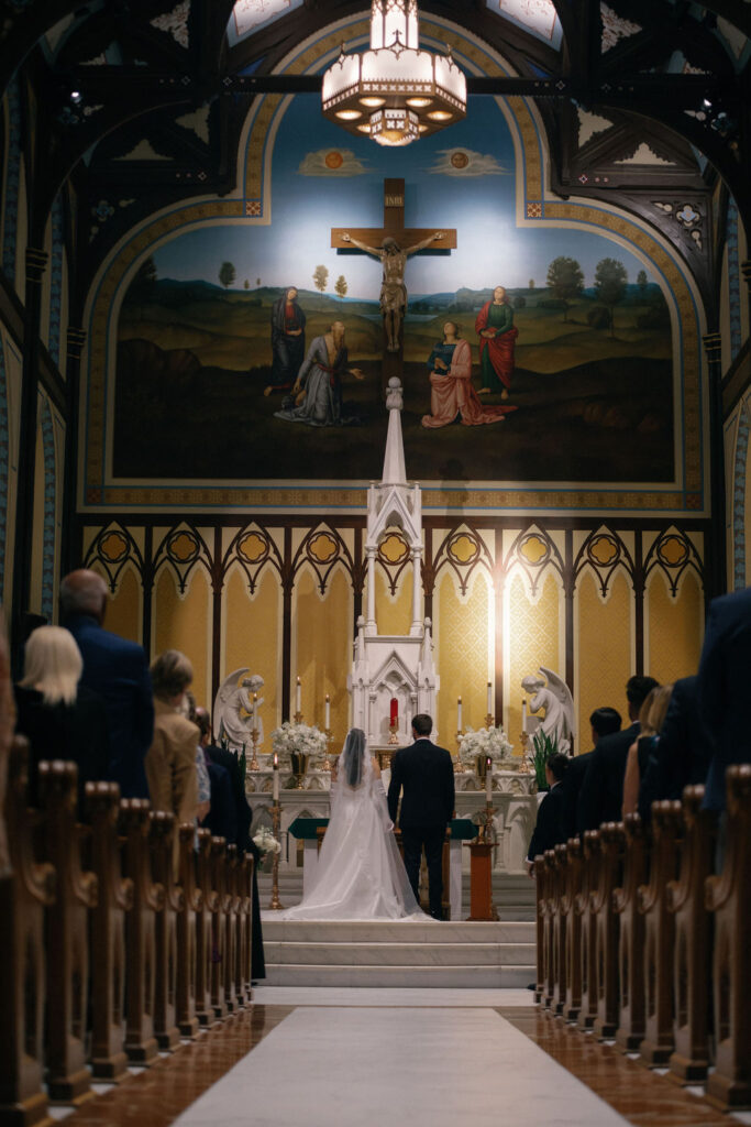 Wedding Ceremony at St. Mary's Galveston