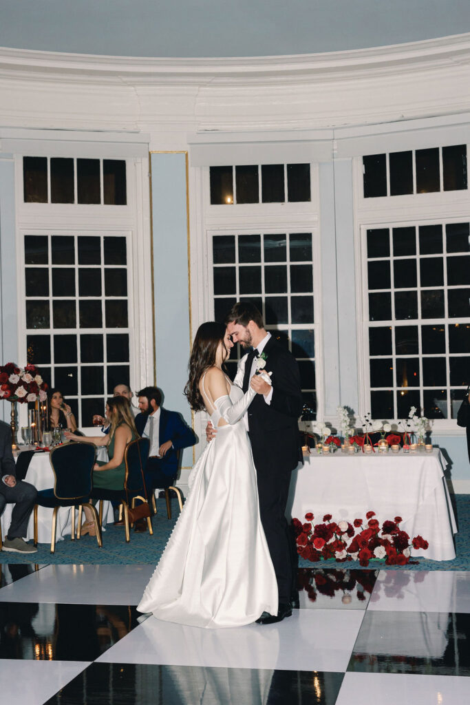 bride and groom first dance at Grand Galvez