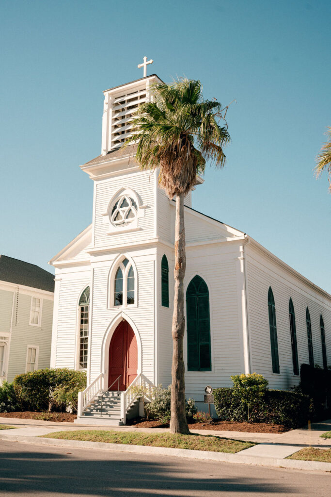 Real Wedding at Galveston City National Bank Museum: Church photo
