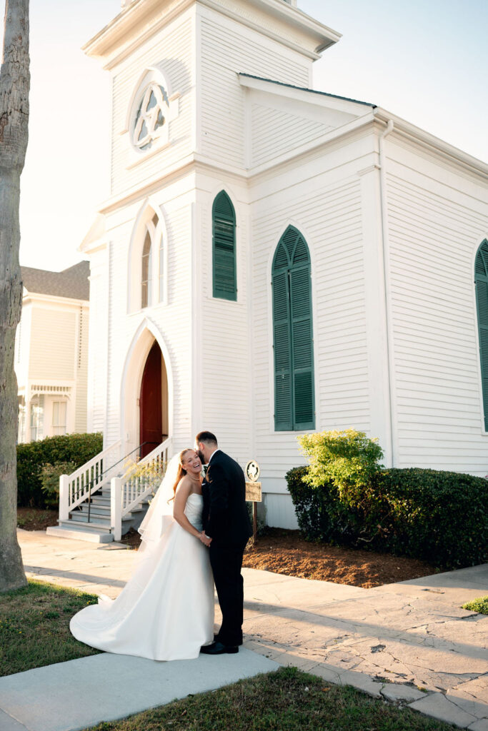 Real Wedding at Galveston City National Bank Museum